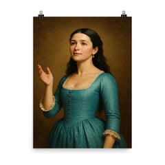 Eliza Hamilton poster on a plain backdrop in size 8"x10".