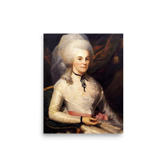 Eliza Hamilton poster on a plain backdrop in size 8"x10".