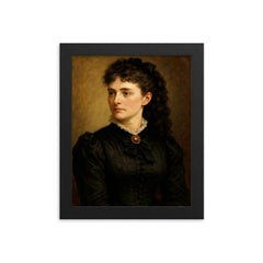Elizabeth Bacon Custer framed print on a plain backdrop in size 8"x10".