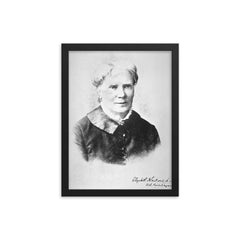 Elizabeth Blackwell framed print on a plain backdrop in size 12"x16".