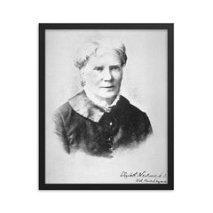 Elizabeth Blackwell framed print on a plain backdrop in size 16"x20".