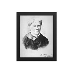 Elizabeth Blackwell framed print on a plain backdrop in size 8"x10".