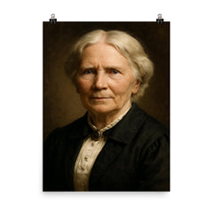 Elizabeth Blackwell portrait poster on a plain backdrop in size 8"x10".