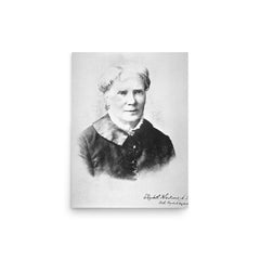 Elizabeth Blackwell poster on a plain backdrop in size 12"x16".