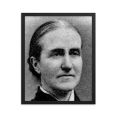 Elizabeth Clephane framed print on a plain backdrop in size 16"x20".