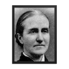 Elizabeth Clephane framed print on a plain backdrop in size 18"x24".