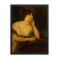 Elizabeth Cobbold framed print on a plain backdrop in size 18"x24".