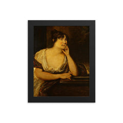 Elizabeth Cobbold framed print on a plain backdrop in size 8"x10".