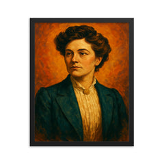 Ellen Churchill Semple framed print on a plain backdrop in size 16"x20".