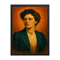 Ellen Churchill Semple framed print on a plain backdrop in size 18"x24".