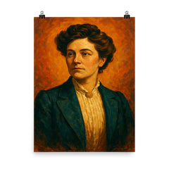 Ellen Churchill Semple poster on a plain backdrop in size 8"x10".