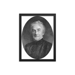 Ellen Swallow Richards framed print on a plain backdrop in size 12"x16".