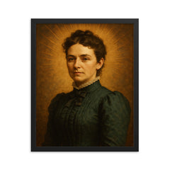 Ellen Swallow Richards framed print on a plain backdrop in size 16"x20".