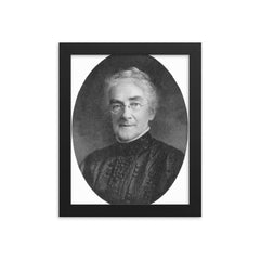 Ellen Swallow Richards framed print on a plain backdrop in size 8"x10".