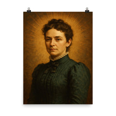 Ellen Swallow Richards poster on a plain backdrop in size 8"x10".