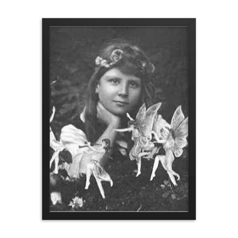 Elsie Wright framed print on a plain backdrop in size 18