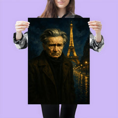 Emil Cioran in sleepless Paris midnight poster 3
