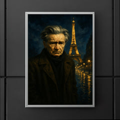 Emil Cioran in sleepless Paris midnight poster 5