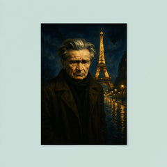 Emil Cioran in sleepless Paris midnight poster 8