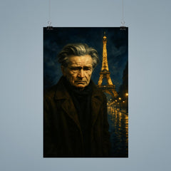 Emil Cioran in sleepless Paris midnight poster 9