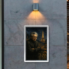 Emil Cioran on a sleepless Paris balcony poster 2