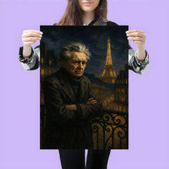 Emil Cioran on a sleepless Paris balcony poster 3