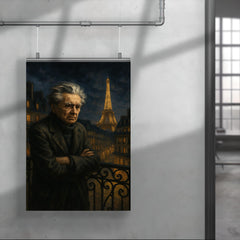 Emil Cioran on a sleepless Paris balcony poster 4