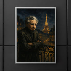 Emil Cioran on a sleepless Paris balcony poster 5