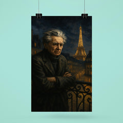 Emil Cioran on a sleepless Paris balcony poster 6
