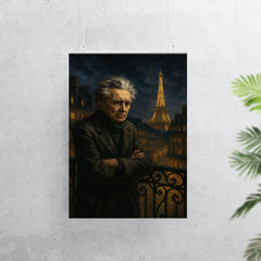 Emil Cioran on a sleepless Paris balcony poster 7