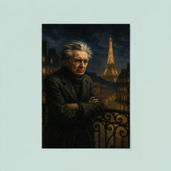 Emil Cioran on a sleepless Paris balcony poster 8
