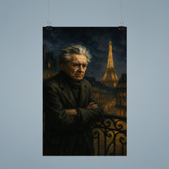 Emil Cioran on a sleepless Paris balcony poster 9