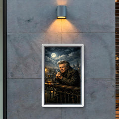 Emil Cioran on sleepless midnight balcony poster 2