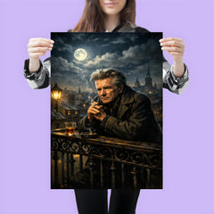 Emil Cioran on sleepless midnight balcony poster 3