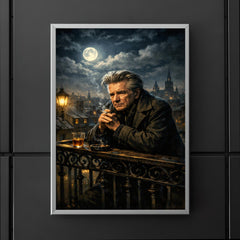 Emil Cioran on sleepless midnight balcony poster 5