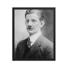 Emilio Rabasa framed print on a plain backdrop in size 16"x20".