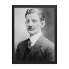 Emilio Rabasa framed print on a plain backdrop in size 18"x24".