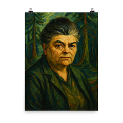 Emily Carr poster on a plain backdrop in size 8"x10".