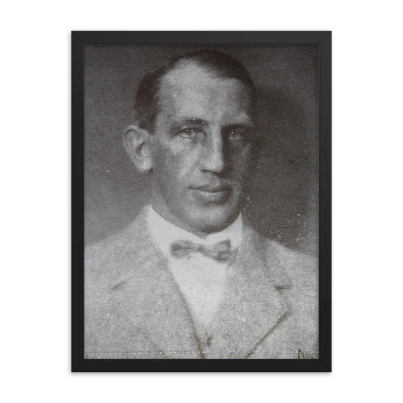 Emmerich Rath framed print on a plain backdrop in size 18