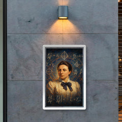 Emmy Noether amidst symmetry equations poster 2