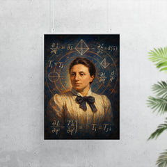 Emmy Noether amidst symmetry equations poster 7