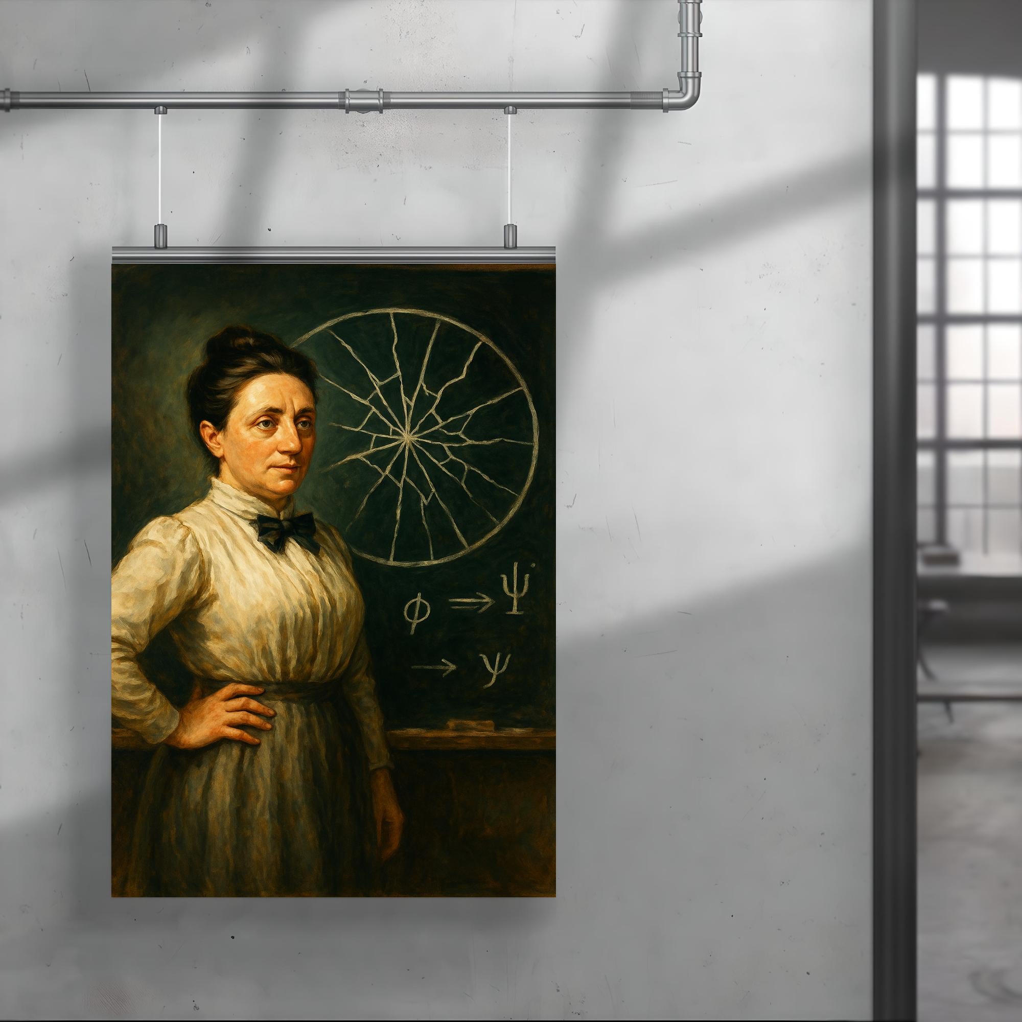 Emmy Noether Math Emmy Noether Blackboard Poster Print | Historic Math Wall Art – Noveltees
