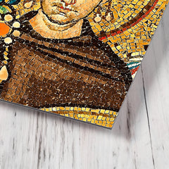 Emperor Justinian I metal print mockup