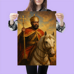 Emperor Menelik II after Adwa victory poster 3