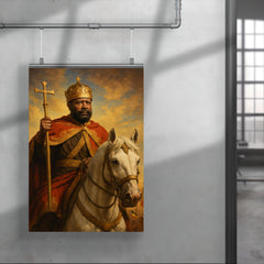 Emperor Menelik II after Adwa victory poster 4