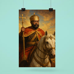 Emperor Menelik II after Adwa victory poster 6