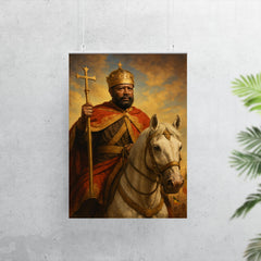 Emperor Menelik II after Adwa victory poster 7