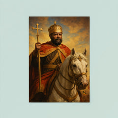 Emperor Menelik II after Adwa victory poster 8