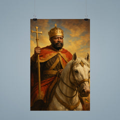 Emperor Menelik II after Adwa victory poster 9