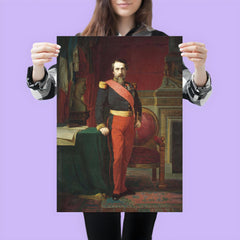 Emperor Napoléon III in the Uniform of a French Brigadier General by Jean-Hippolyte Flandrin, 1862 poster 3